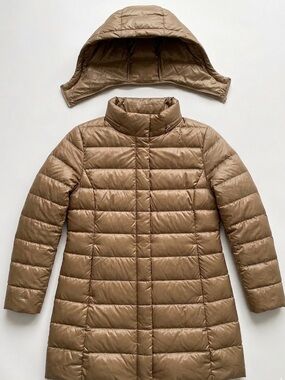 G2000 Woman Essential Bronze Gold Puffer Coat Singapore Brand 34 (US XS)